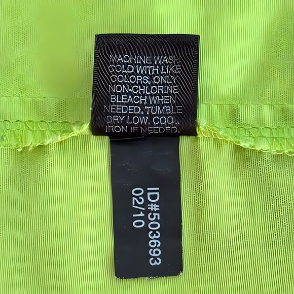 Express Neon Green Women's Button-Down Shirt Sleeve Button Down Shirt Size S - Picture 8 of 8